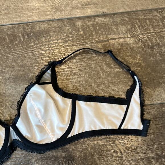 NWT PARAMOUR Felina LouLou Black Lace Unlined Underwire Bra 34D - Picture 3 of 11